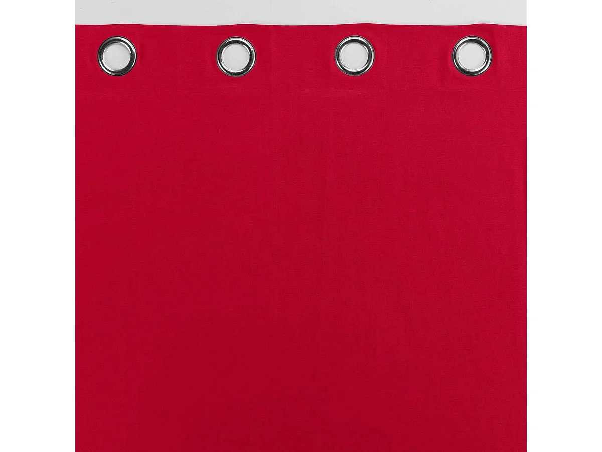 Rideau à Oeillets "Panama" 140x240cm Rouge