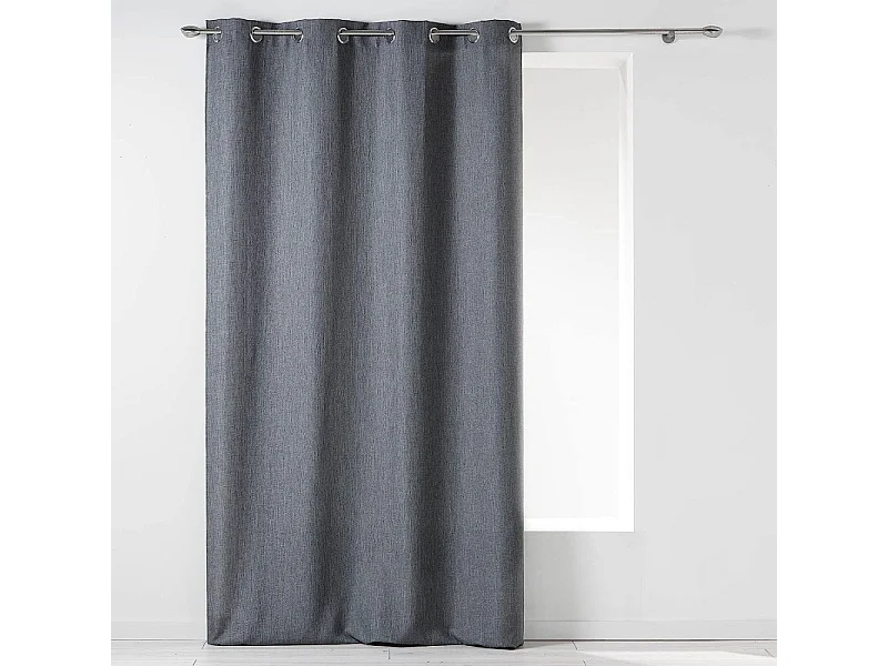 Rideau à Oeillets "Newton" 140x260cm Gris Anthracite