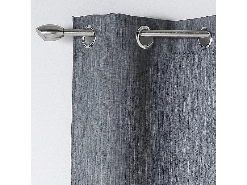 Rideau à Oeillets "Newton" 140x260cm Gris Anthracite