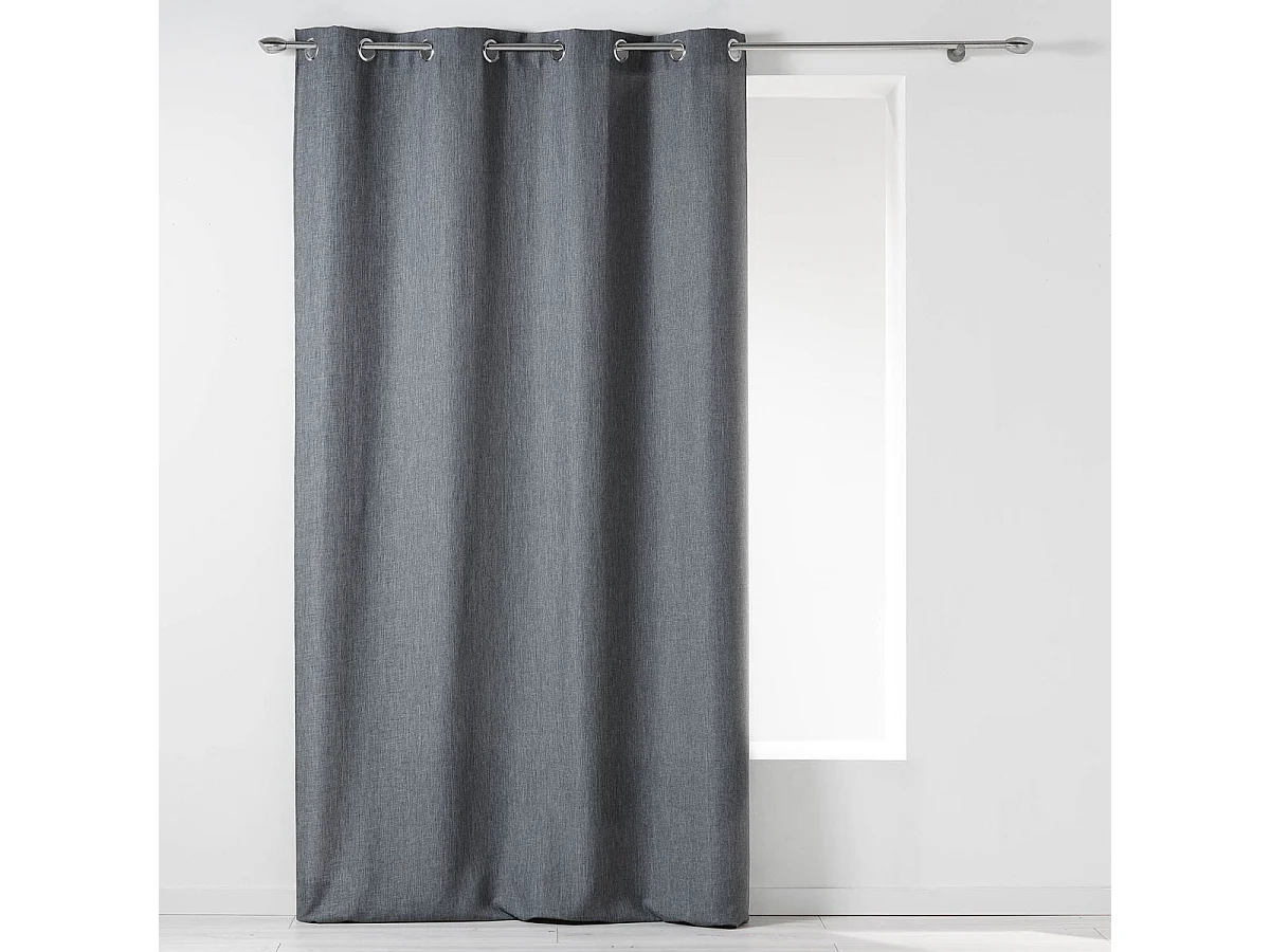 Rideau à Oeillets "Newton" 140x260cm Gris Anthracite