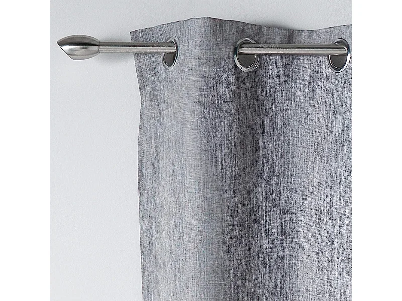 Rideau à Oeillets "Newton" 140x260cm Gris