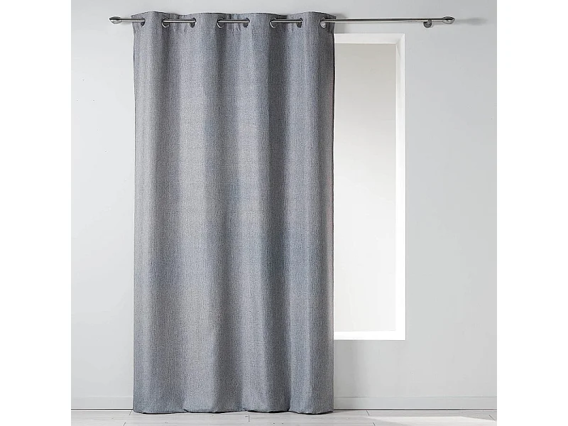Rideau à Oeillets "Newton" 140x260cm Gris
