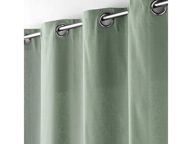 Rideau à Œillets "Panama" 140x240cm Sauge