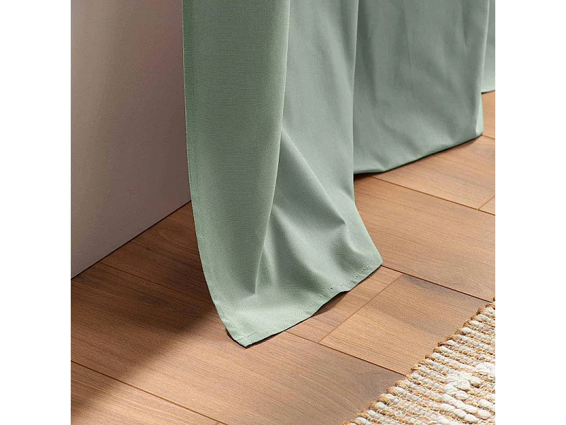 Rideau à Œillets "Panama" 140x240cm Sauge