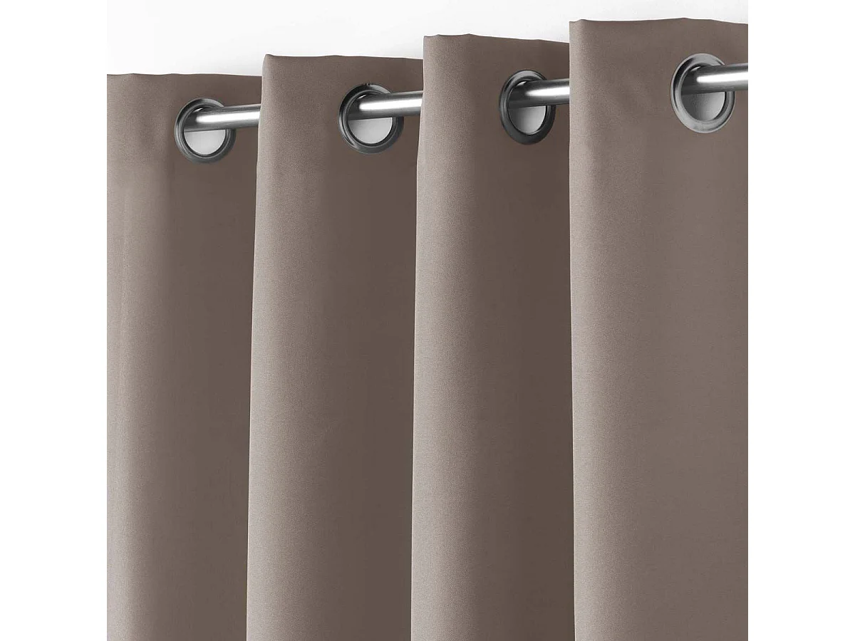 Rideau à Oeillets "Essentiel" 140x280cm Taupe