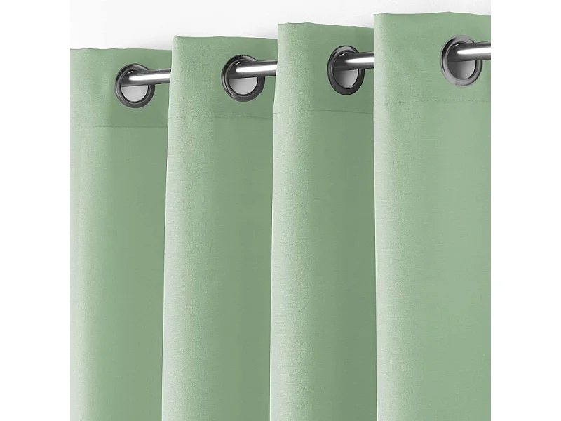 Rideau à Œillets "Essentiel" 140x280cm Sauge