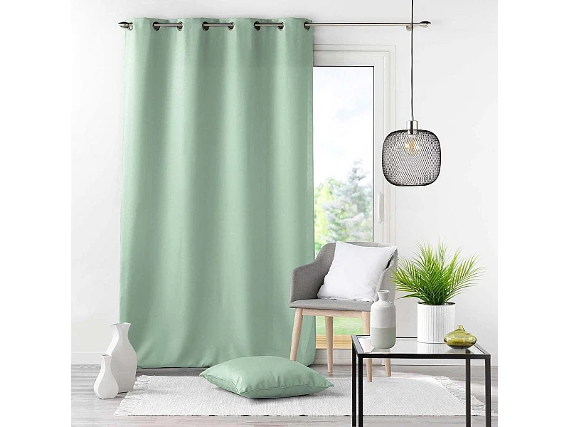 Rideau à Œillets "Essentiel" 140x280cm Sauge