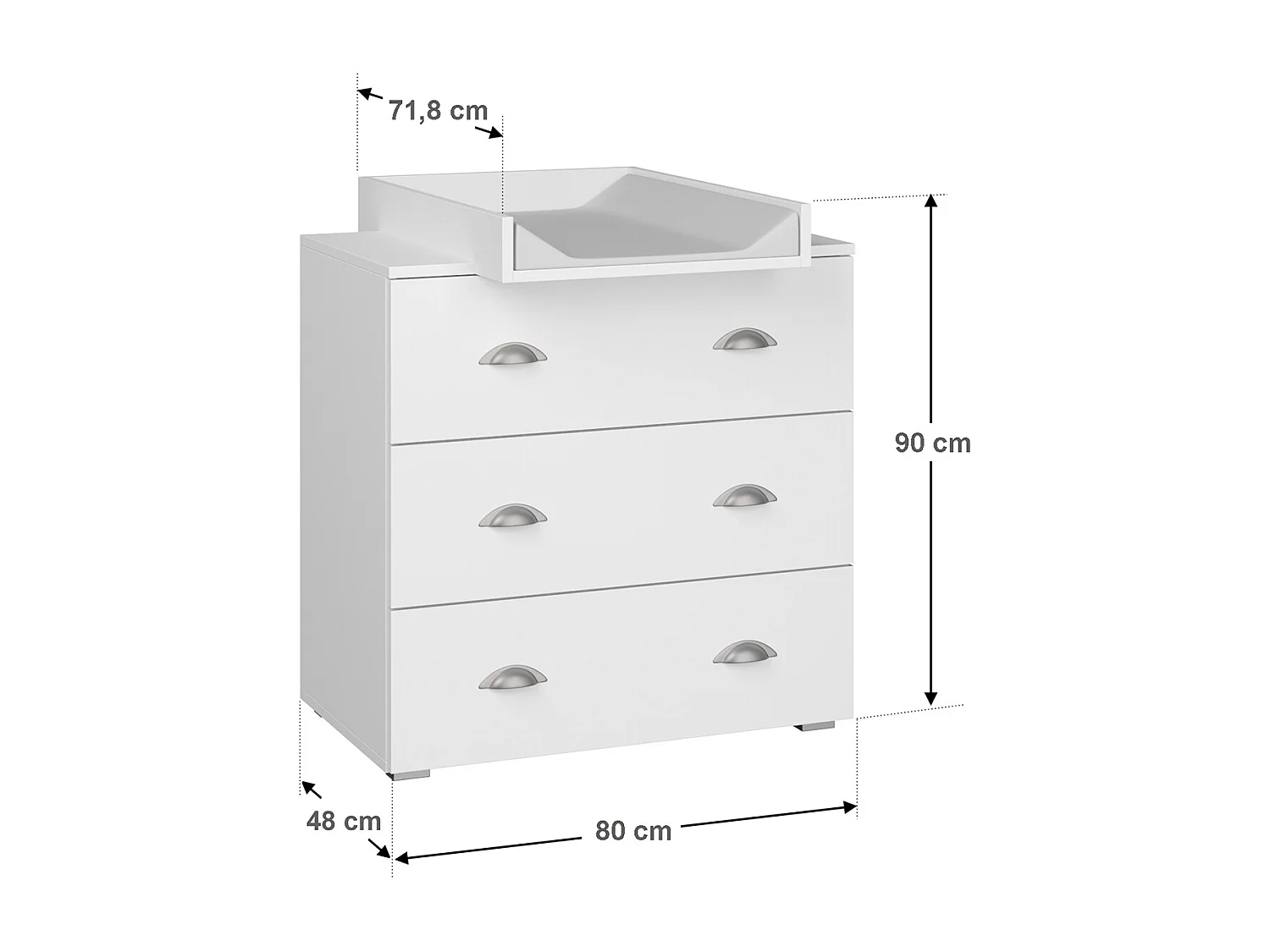 Lio Witte commode met commode