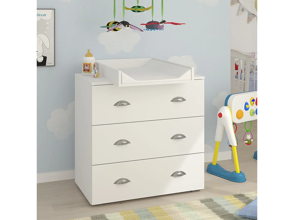 Commode avec plan à langer Lio Blanc