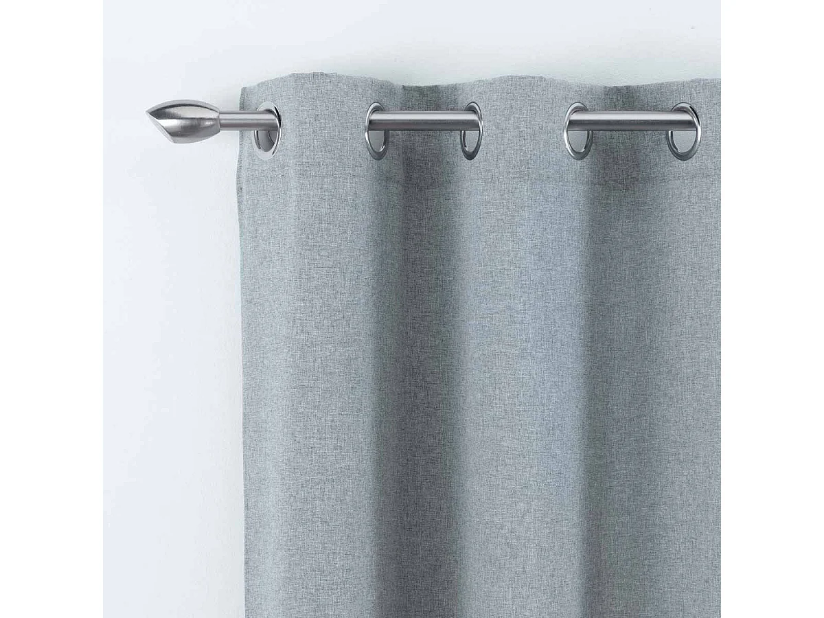 Rideau à Œillets "Meliane" 140x280cm Gris