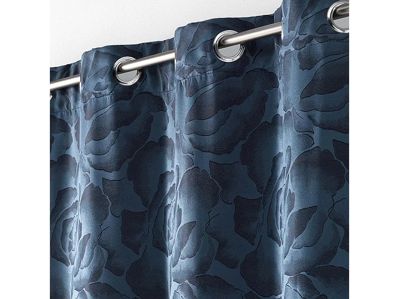 Rideau à Œillets "Rosalina" 140x260cm Bleu Navy