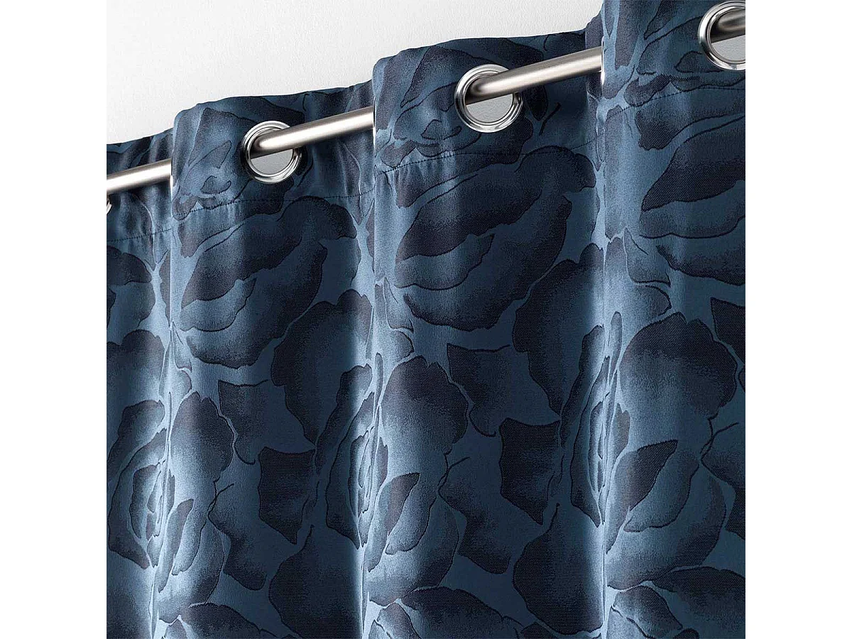 Rideau à Œillets "Rosalina" 140x260cm Bleu Navy