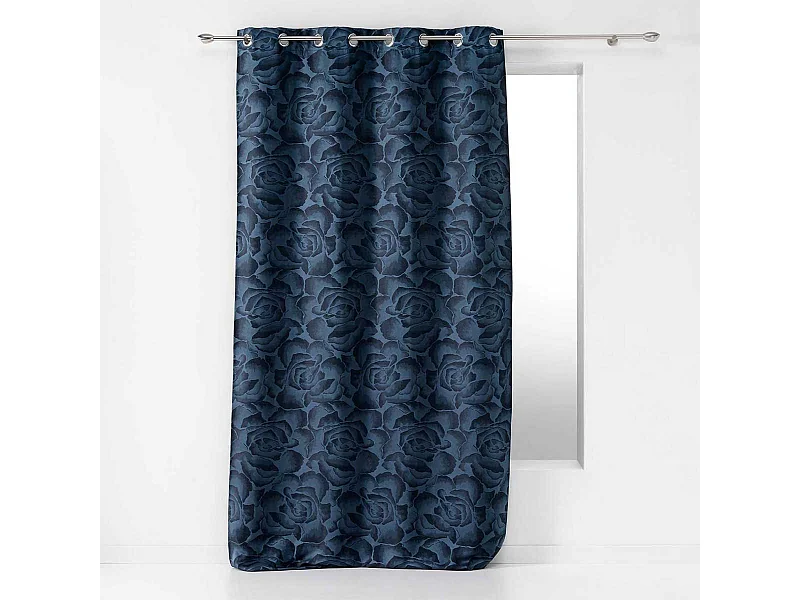 Rideau à Œillets "Rosalina" 140x260cm Bleu Navy