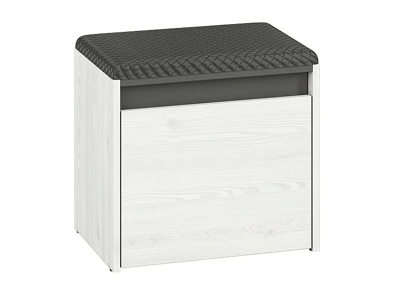 SITZBANK Hyga Pinie weiß / anthrazit 50 / 34 / 47cm