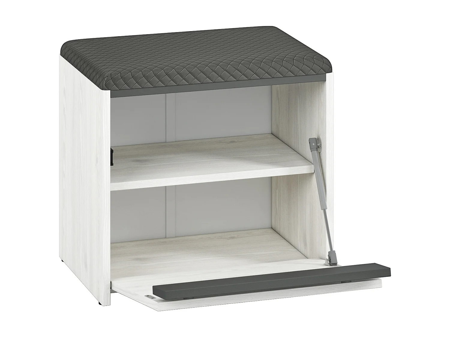 SITZBANK Hyga Pinie weiß / anthrazit 50 / 34 / 47cm