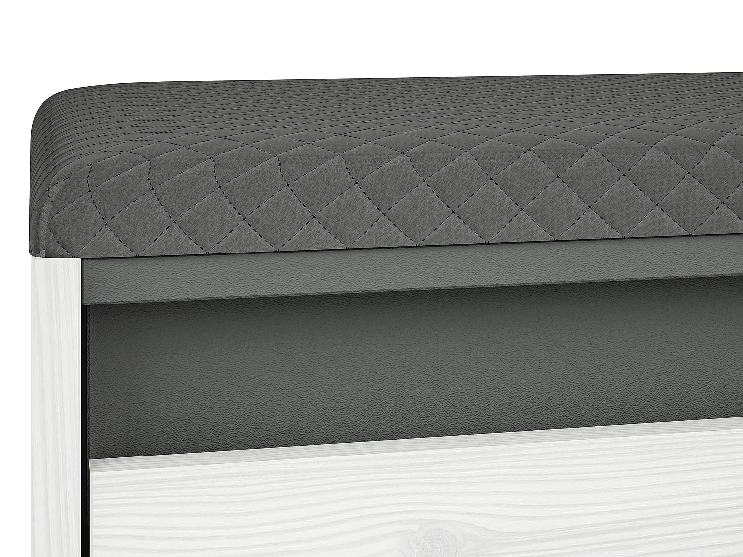 SITZBANK Hyga Pinie weiß / anthrazit 50 / 34 / 47cm