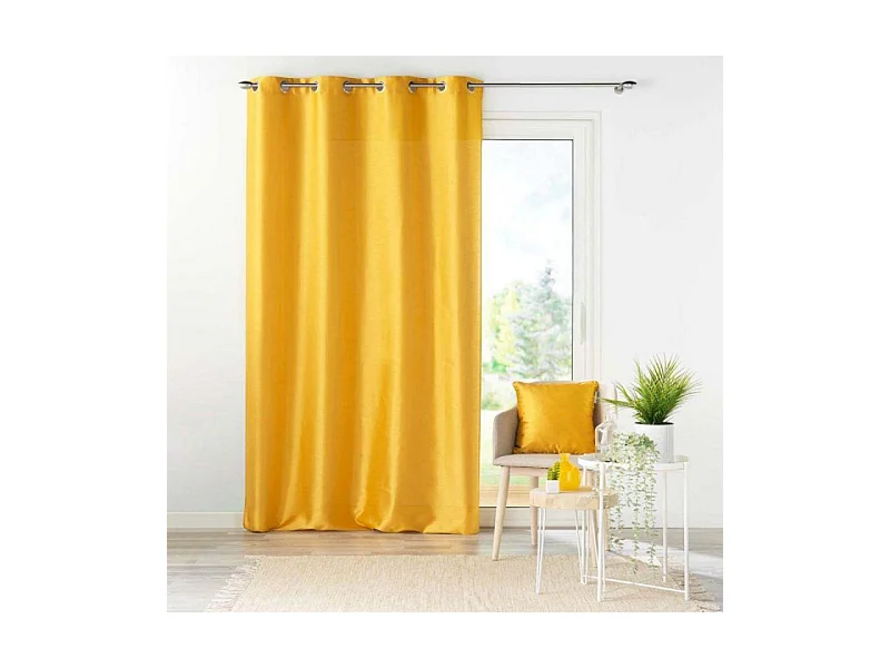 Rideau à Oeillets "Shana" 140x240cm Moutarde