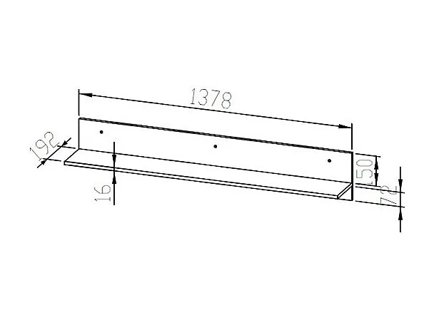 WANDREGAL Castel Sonoma Eiche hell / Sonoma Eiche Trüffel 138 / 21 / 24cm