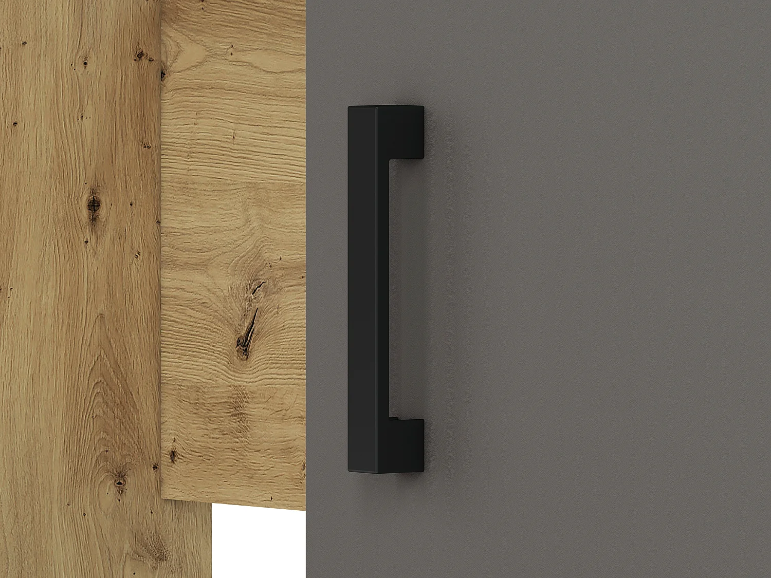 SCHREIBTISCH Fini Artisan Eiche / weiß / anthrazit 120 / 53 / 76cm