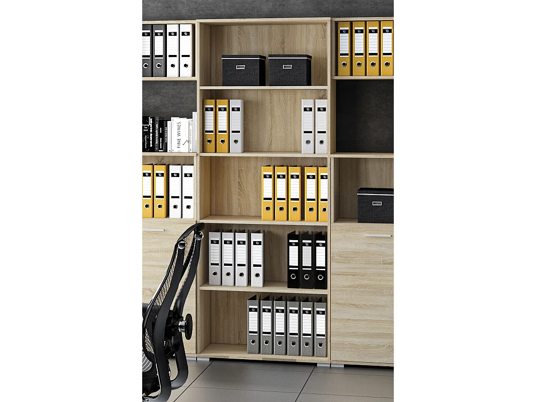 BÜCHERREGAL Optimal Sonoma Eiche hell 79 / 41 / 204cm