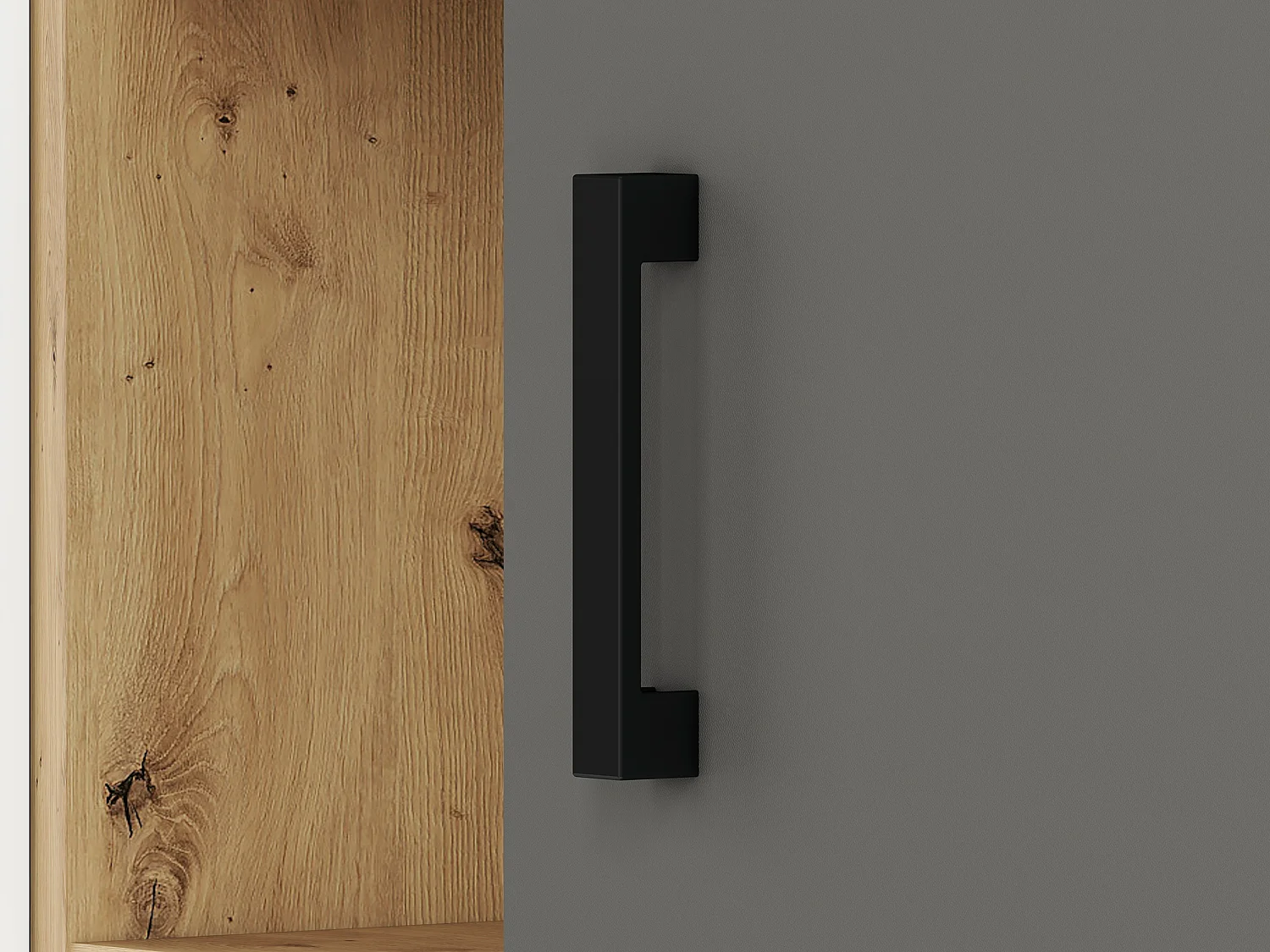 KOMMODE Fini Artisan Eiche / weiß / anthrazit 120 / 42 / 93cm