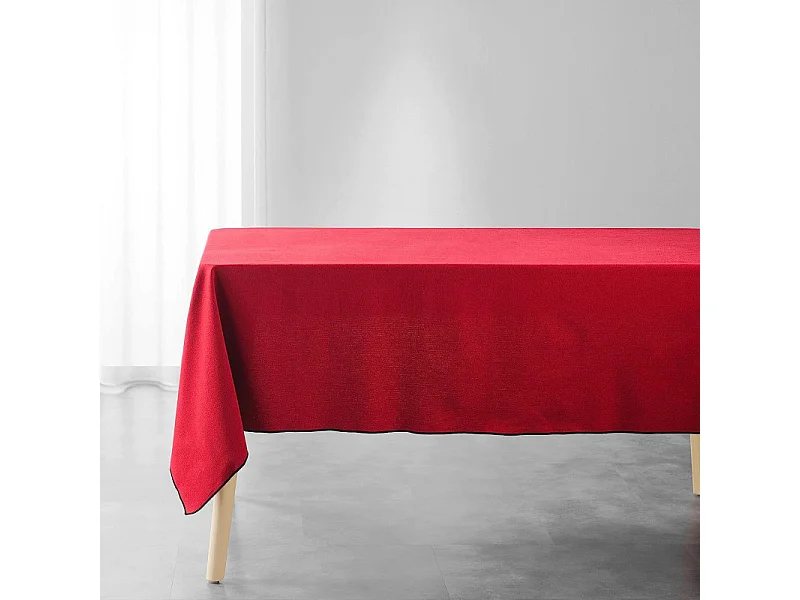 Nappe en Coton "Mistraline" 140x240cm Bordeaux