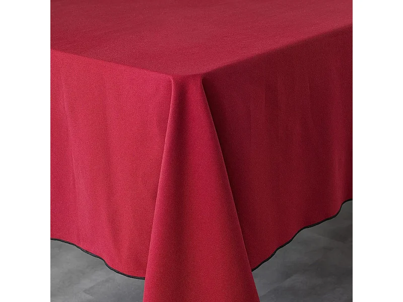 Nappe en Coton "Mistraline" 140x240cm Bordeaux