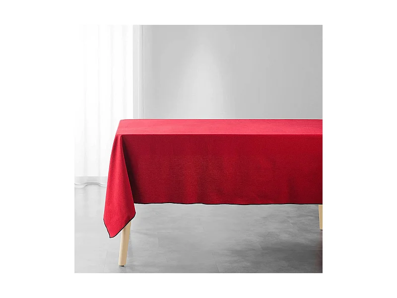 Nappe en Coton "Mistraline" 140x240cm Bordeaux