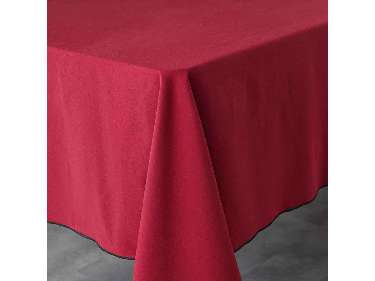 Nappe en Coton "Mistraline" 140x240cm Bordeaux