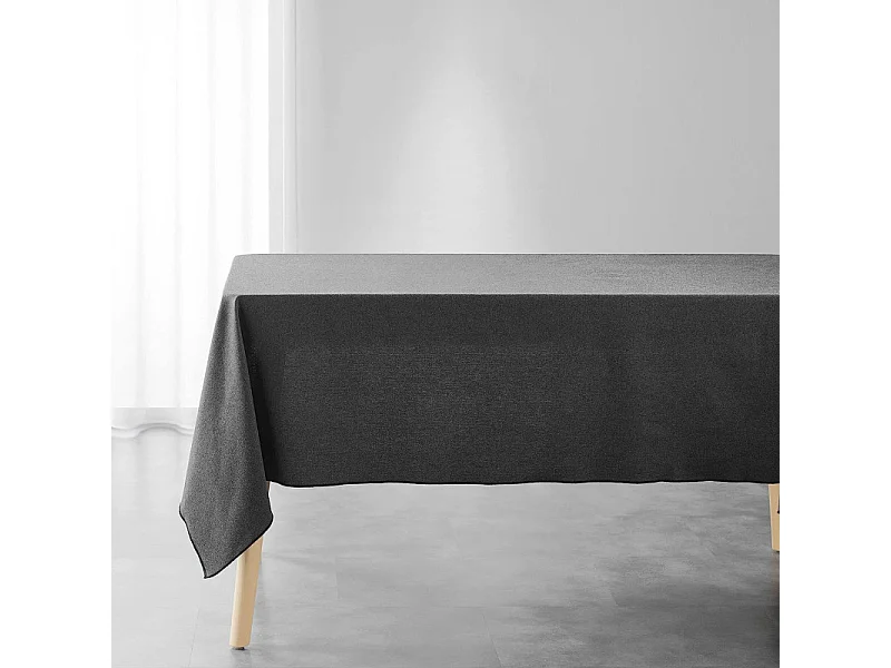 Nappe en Coton "Mistraline" 140x240cm Anthracite