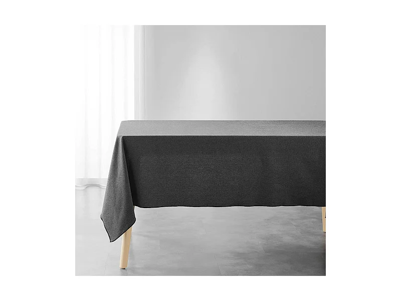 Nappe en Coton "Mistraline" 140x240cm Anthracite