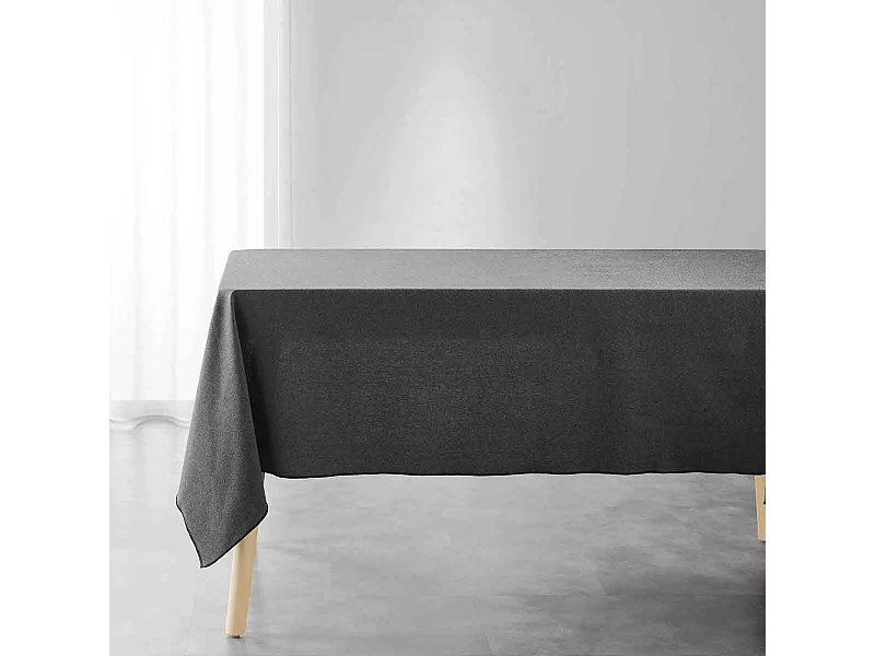 Nappe en Coton "Mistraline" 140x240cm Anthracite