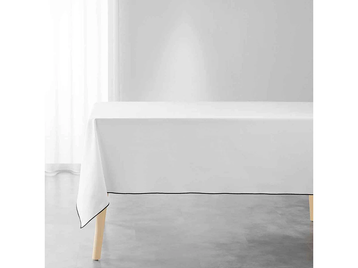 Nappe en Coton "Mistraline" 140x240cm Blanc