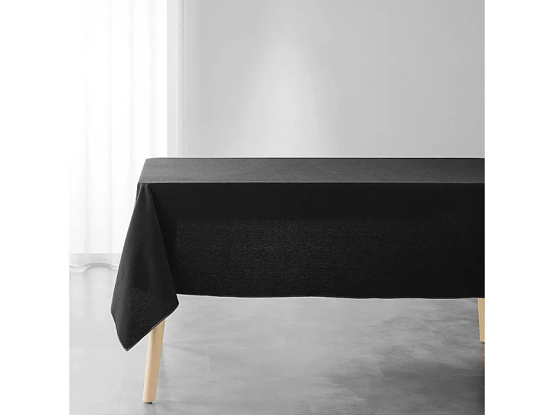 Nappe en Coton "Mistraline" 140x240cm Noir