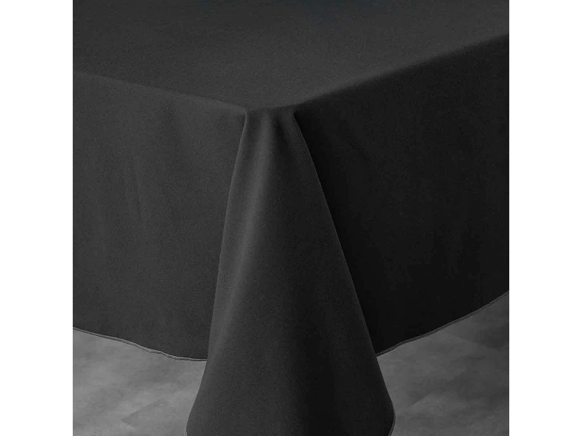 Nappe en Coton "Mistraline" 140x240cm Noir