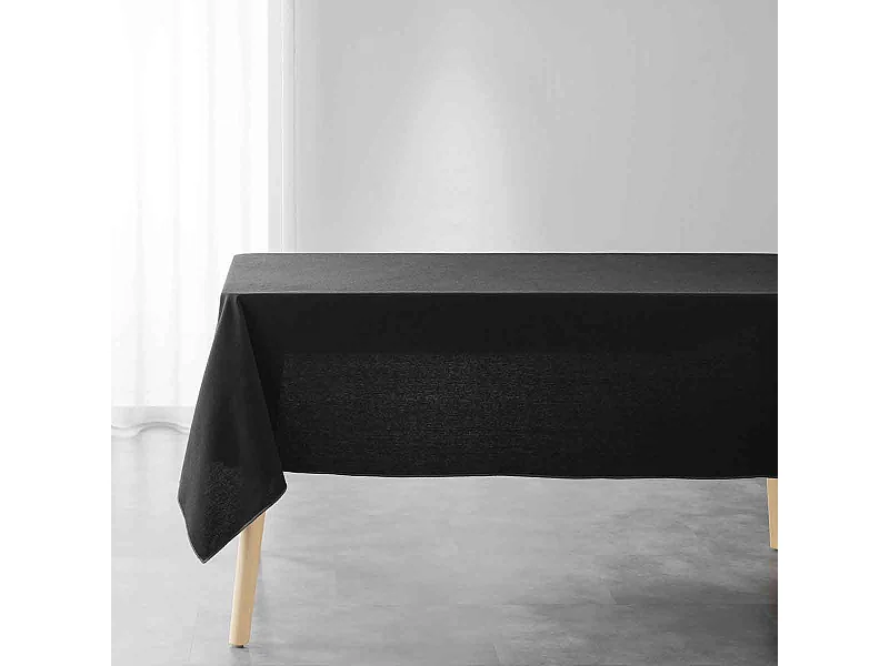 Nappe en Coton "Mistraline" 140x240cm Noir