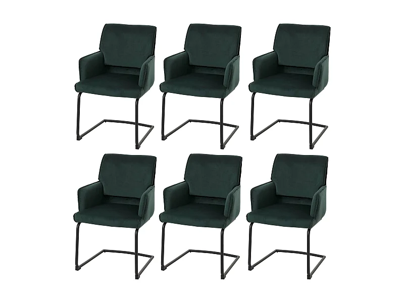 Silla basculante MCW-N60 (juego de 6),  verde