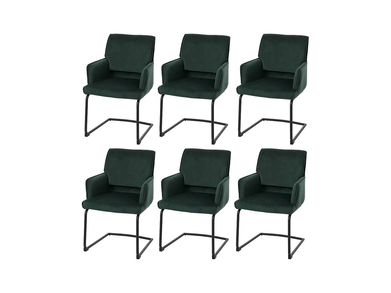 Piétement luge MCW-N60 (lot de 6),  vert