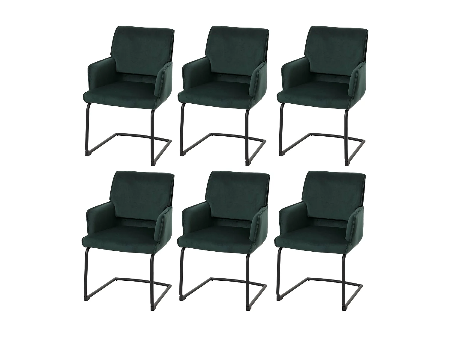 Cadeira suspensa MCW-N60 (conjunto de 6),  verde