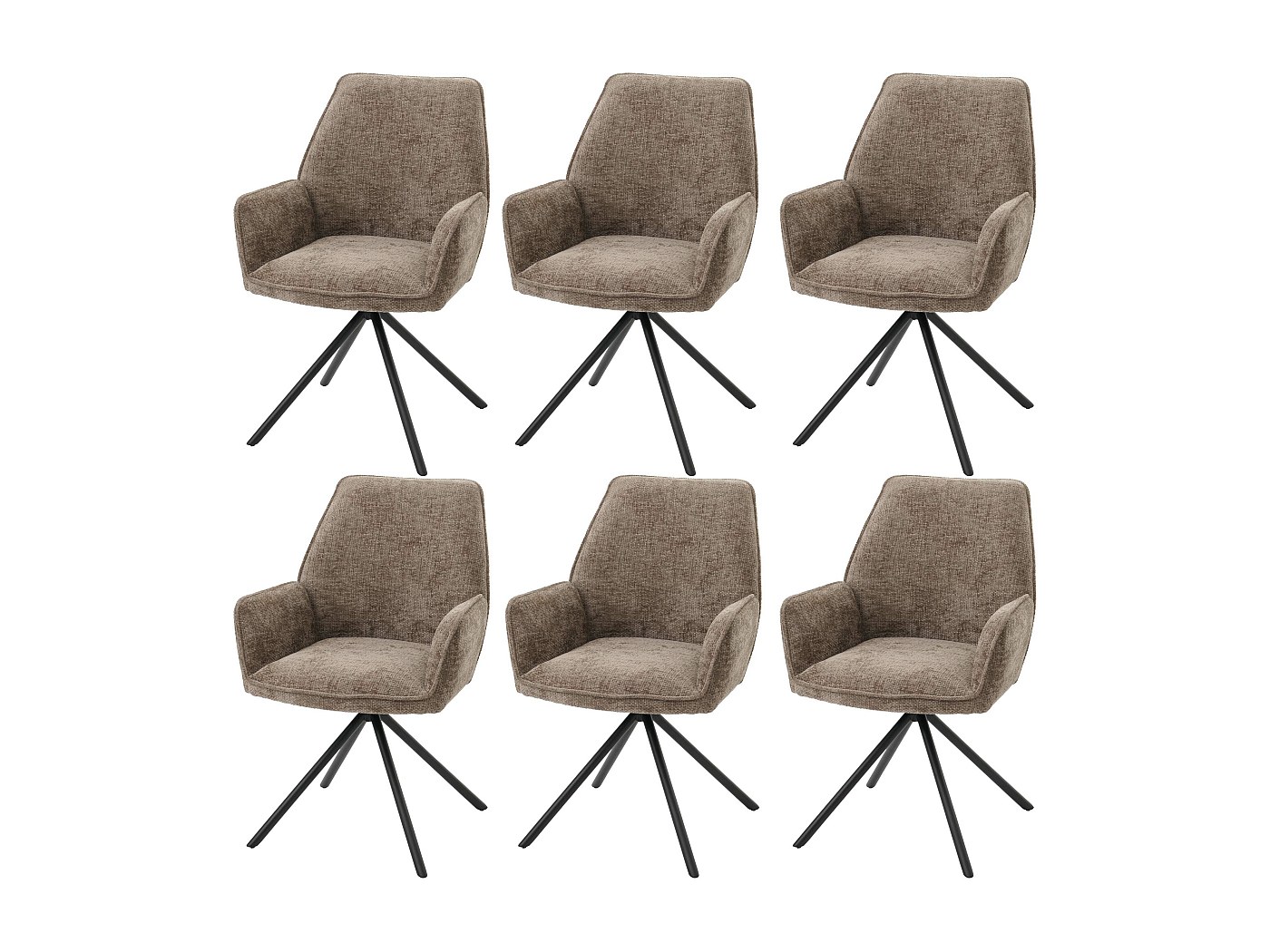 NUNCA USADO] Silla De Comedor HHG-786, Silla De Cocina Silla Con Reposabrazos, Giratoria Tela