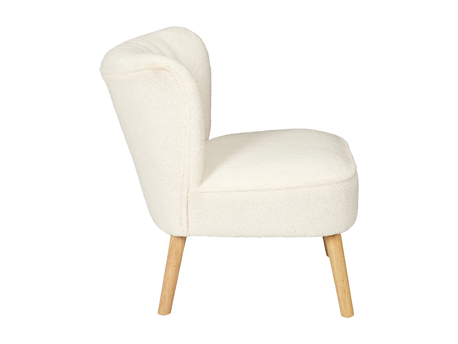 Fauteuil Bouclette Erika Blanc