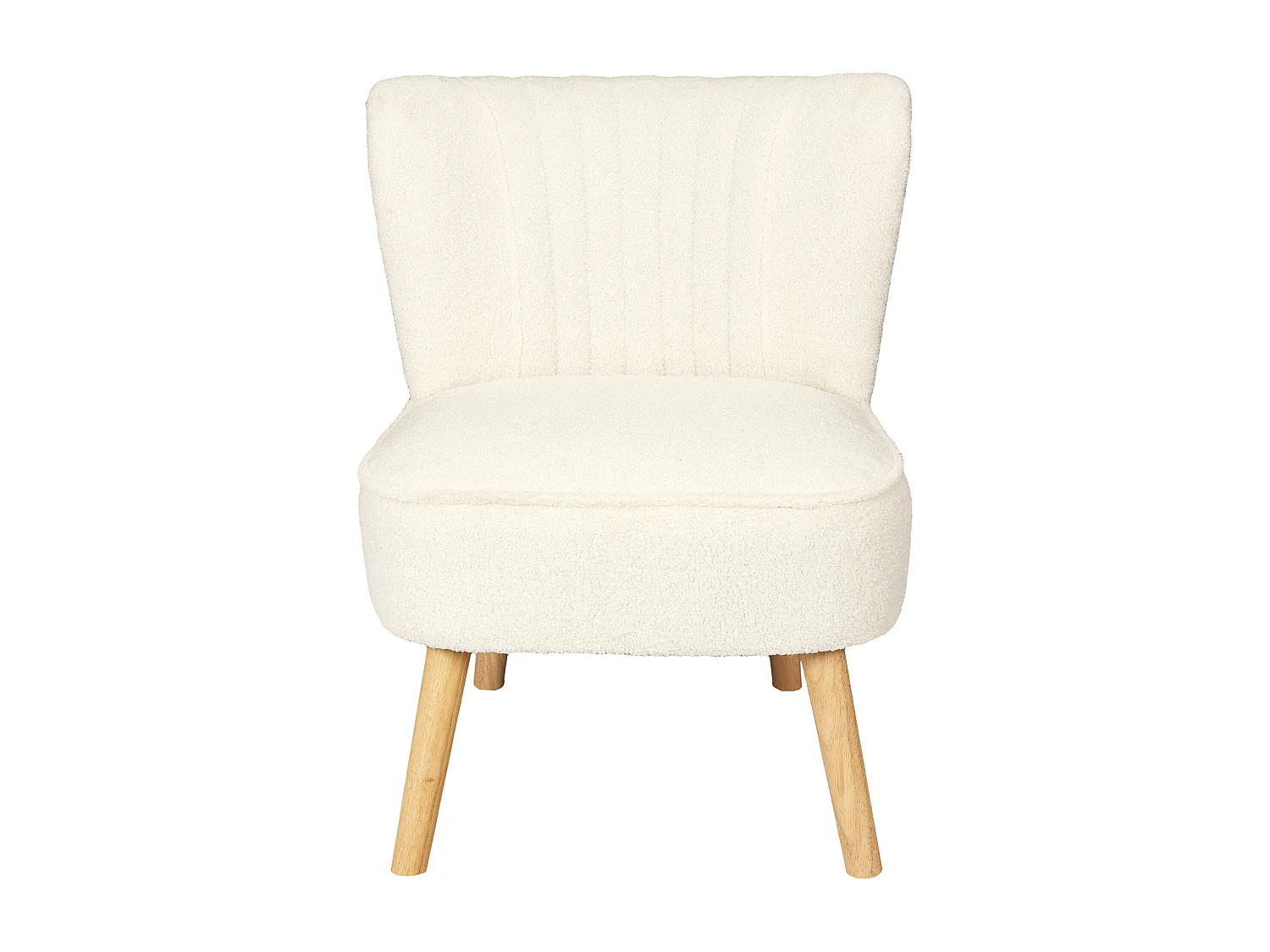 Fauteuil Bouclette Erika Blanc