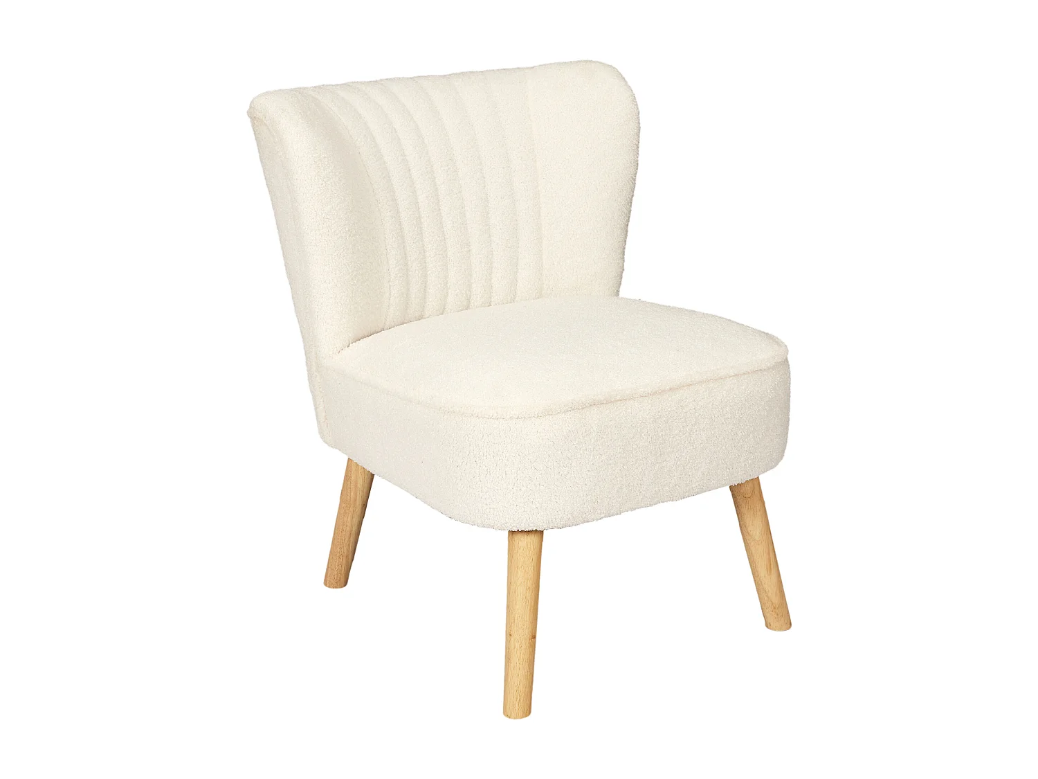 Fauteuil Bouclette Erika Blanc