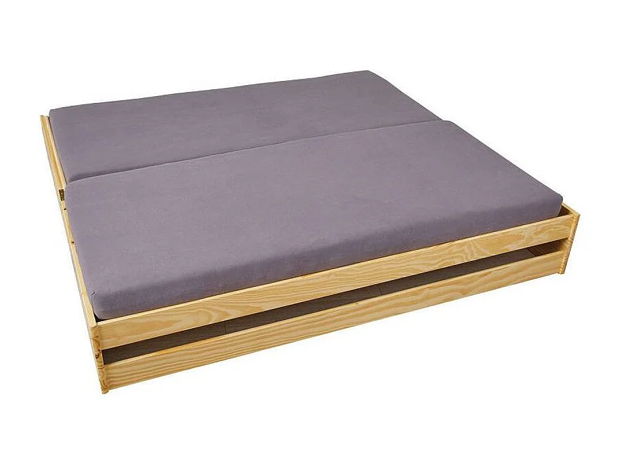 Zura lichte massief grenen 3-persoonsslaapbank 90x200 cm