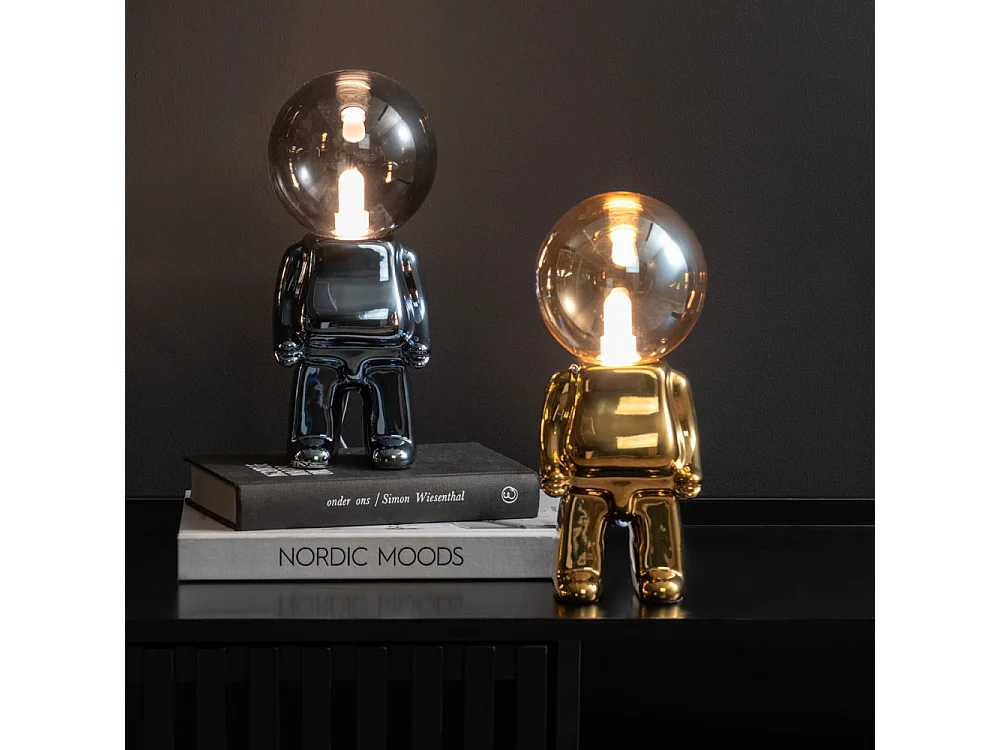 Lampe de table Ross à LED H27cm Noir  Present Time