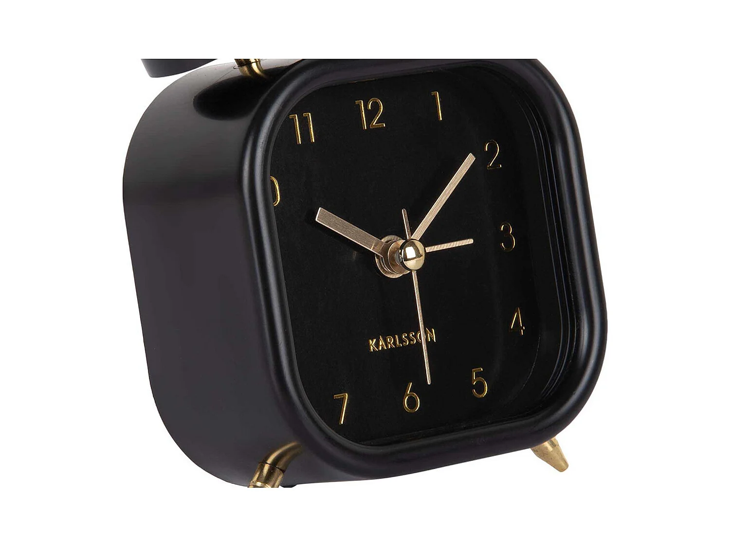 Réveil carré Glam Noir  Present Time