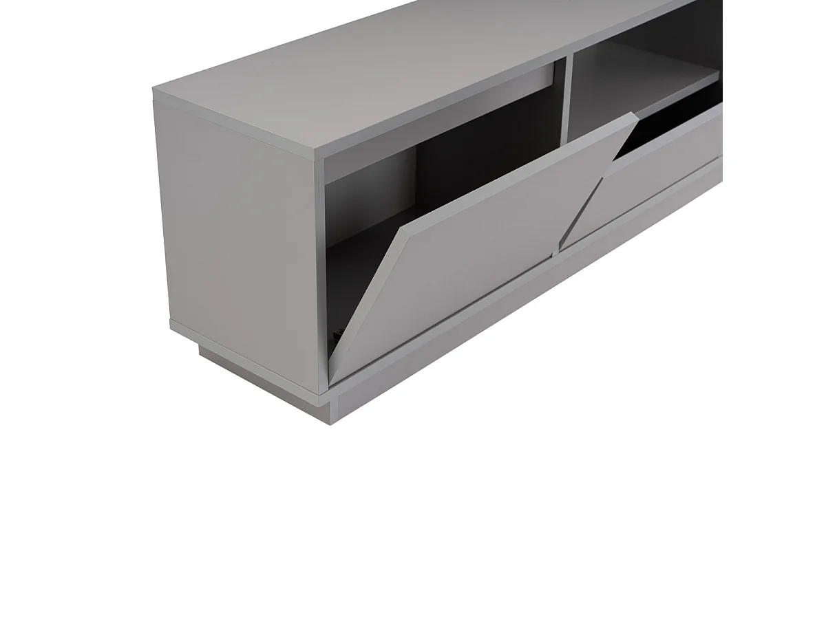 Mueble de TV con 3 puertas abatibles y 1 compartimento abierto L160 cm - VANGUARD