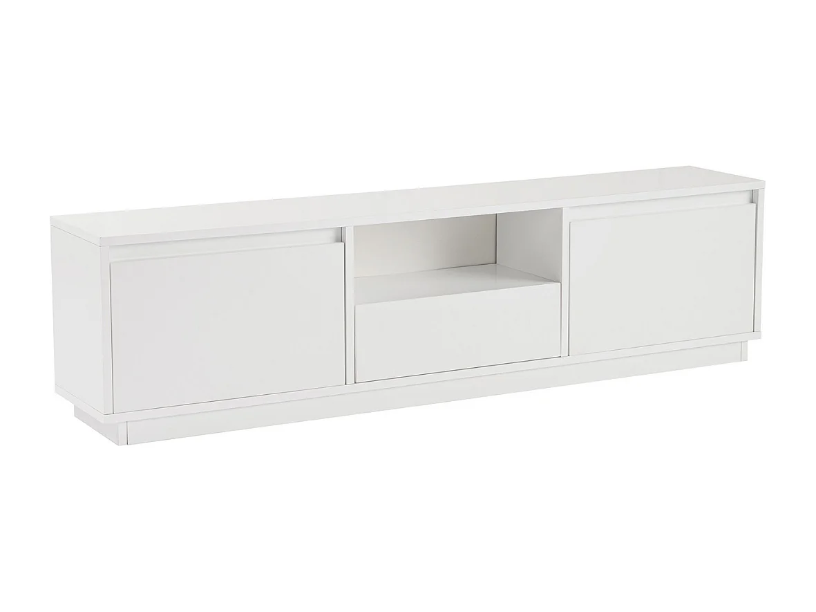Mueble de TV con 3 puertas abatibles y 1 compartimento abierto L160 cm - VANGUARD