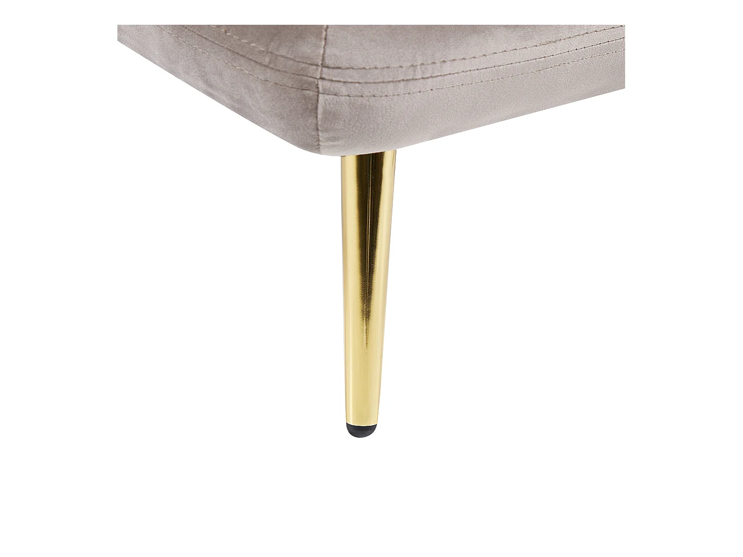 Chaise longue côté droit GONESSE Velours Taupe