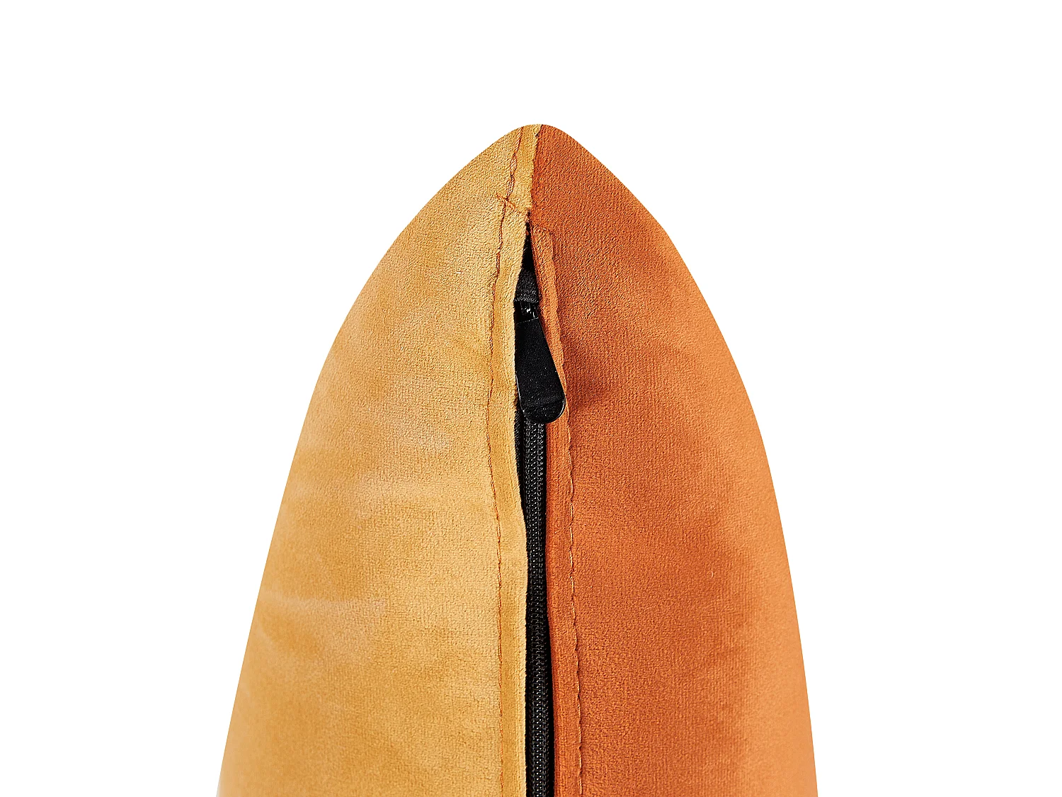 Right-Hand Chaise Longue GONESSE Velvet Orange